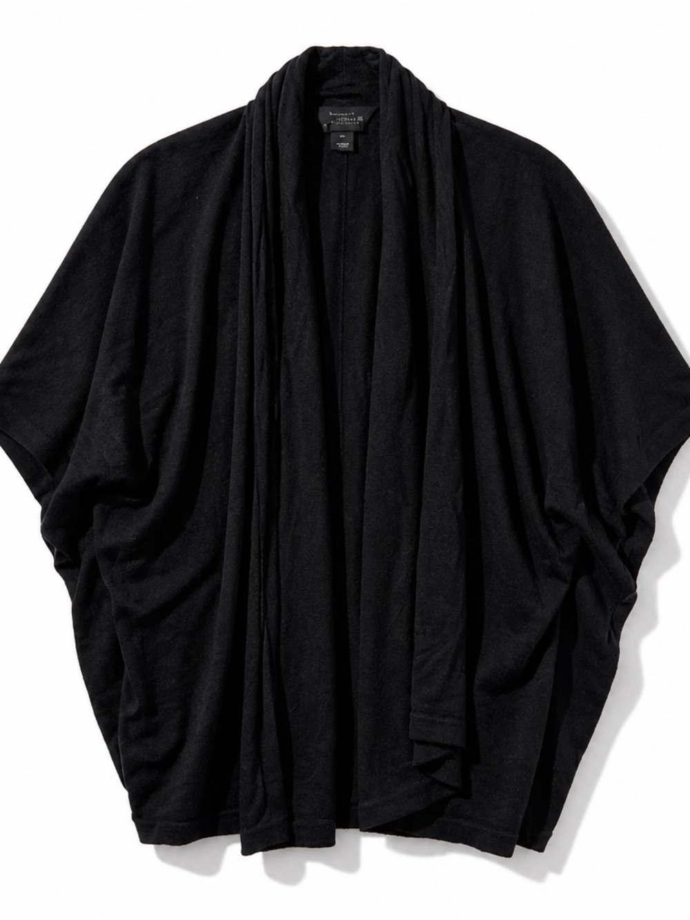 EUC! GORGEOUS St. John Lightweight Black Open Cardigan Superfine Merino Silk